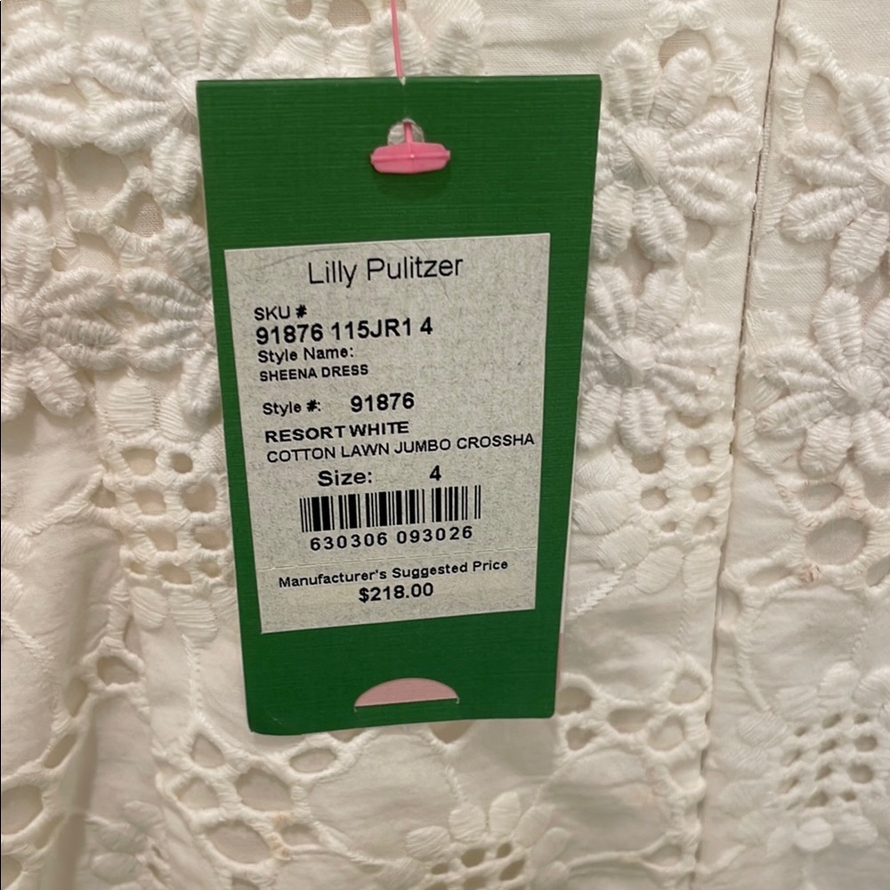 Lilly Pulitzer Sheena Dress: Creamy White Floral Lace - Picture 4 of 6